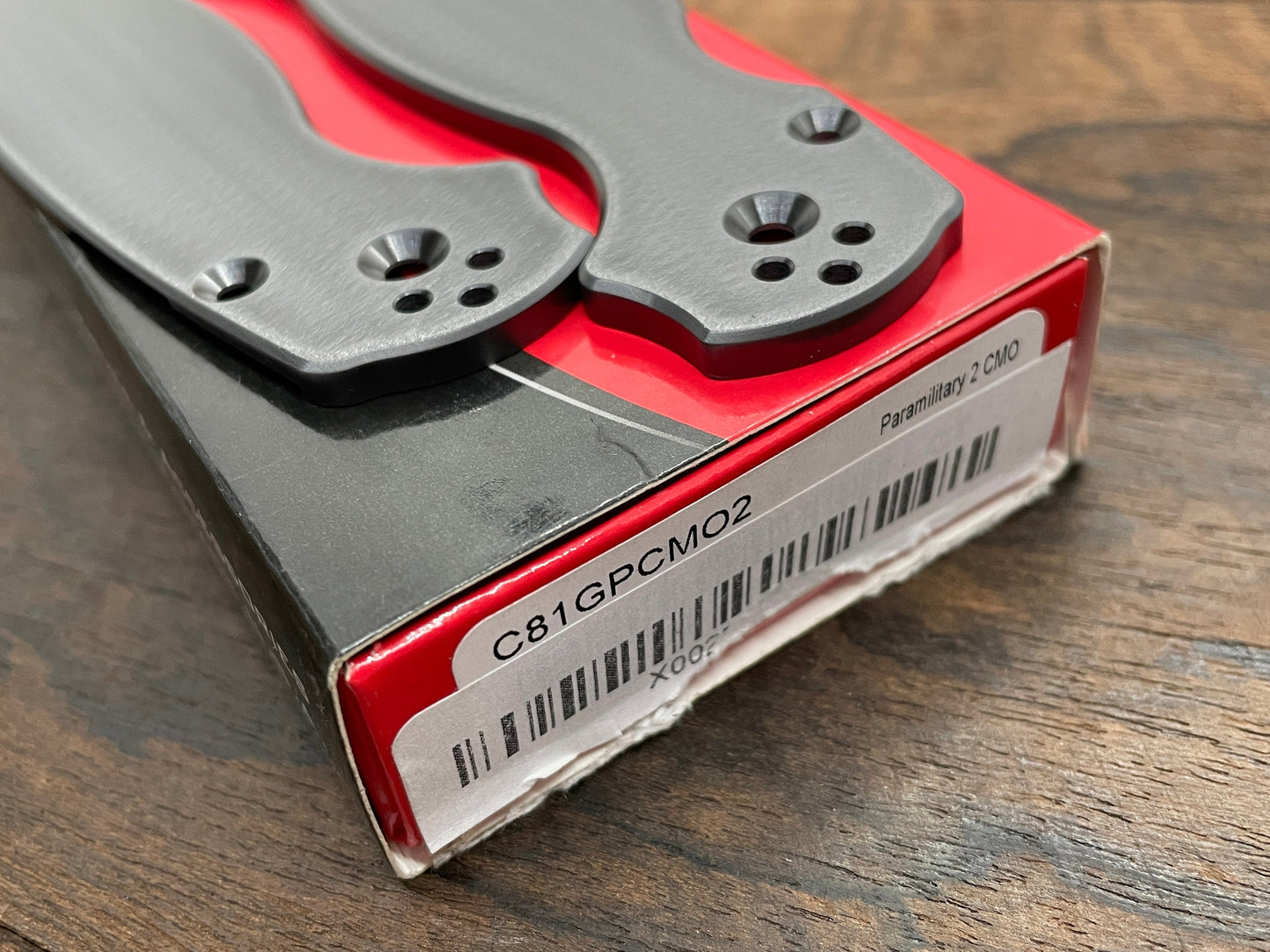 Deep Brushed black Zirconium scales for Spyderco Paramilitary 2 PM2