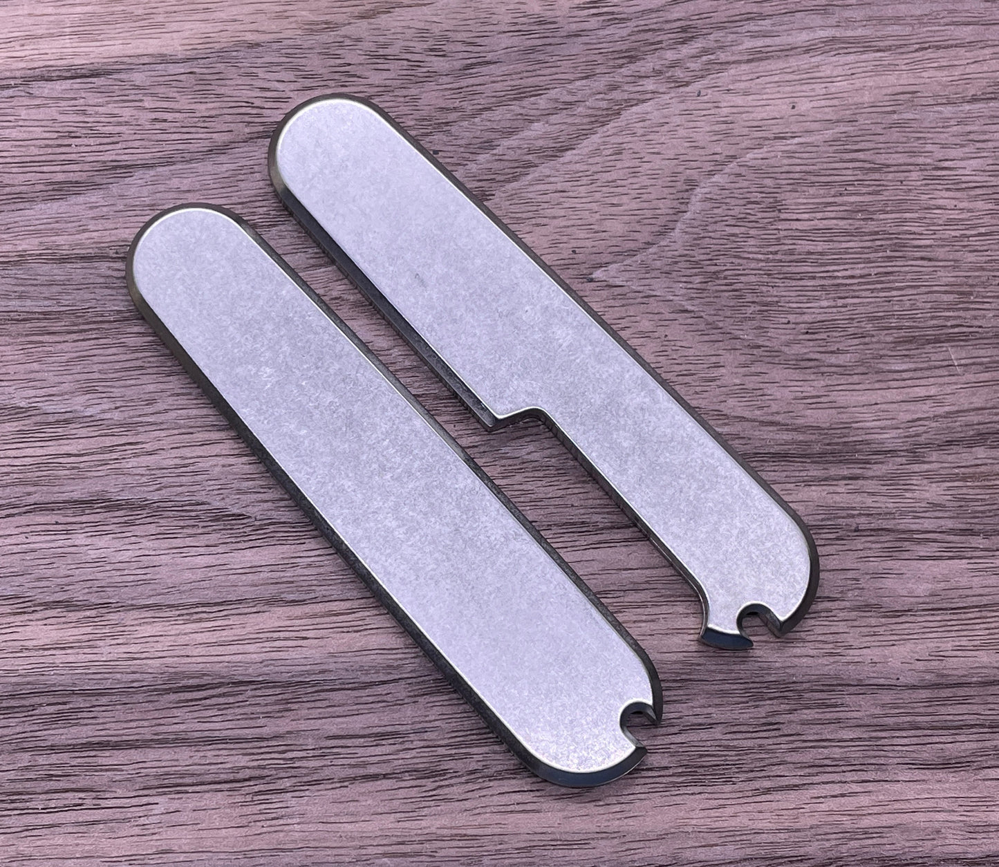 91mm Tumbled Titanium Scales for Swiss Army SAK