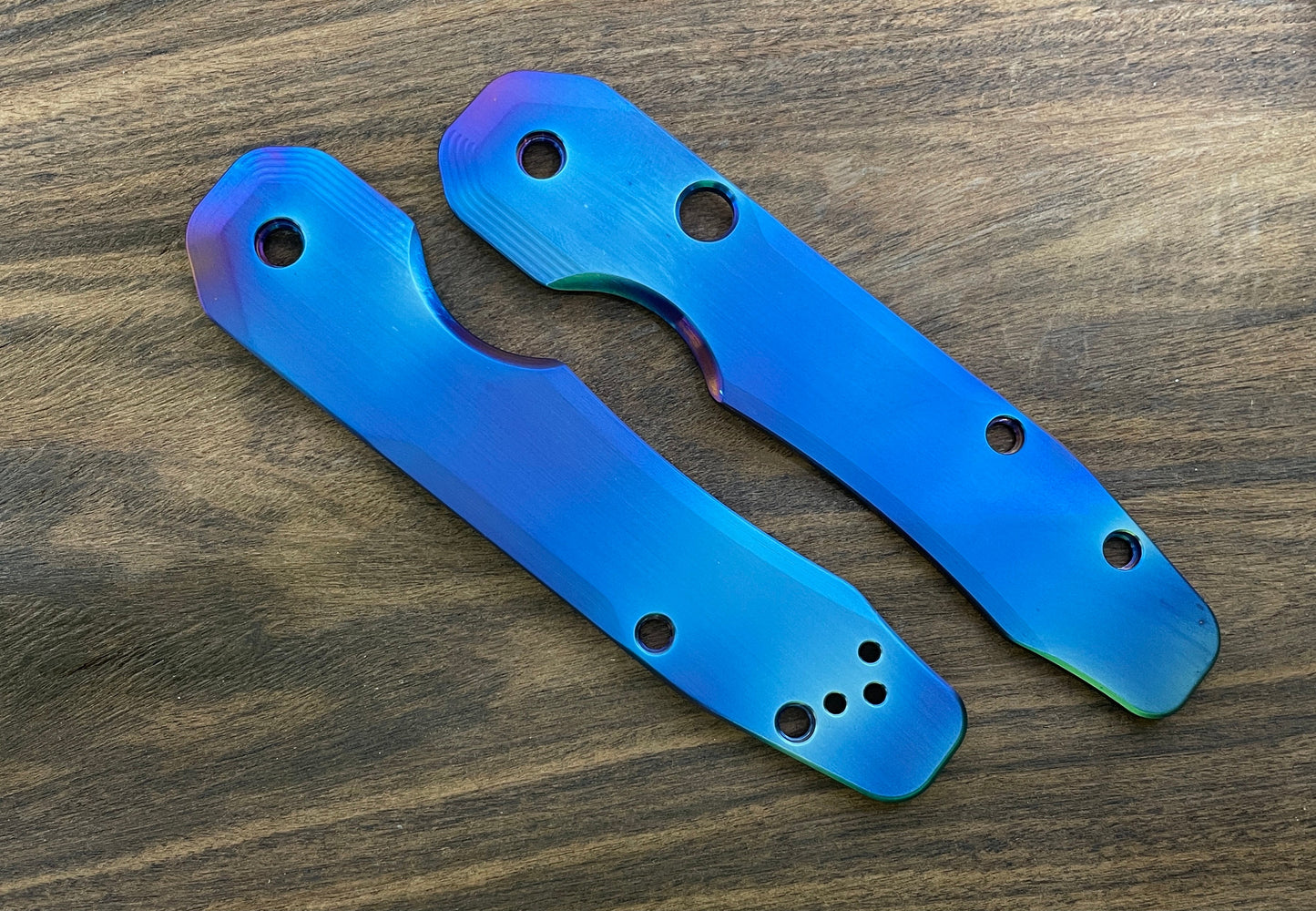 FLAMED Titanium Scales for Spyderco SMOCK