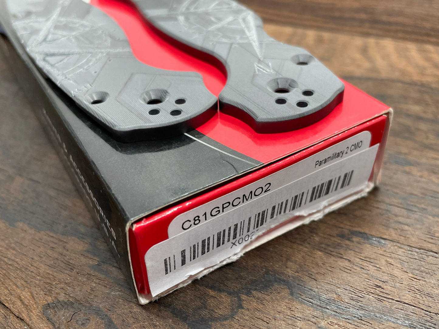 COMPASS Engraved black Zirconium scales for Spyderco Paramilitary 2 PM2