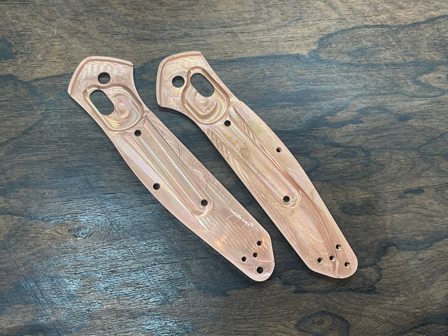 REPTILIAN engraved Copper Scales for Benchmade 940 Osborne