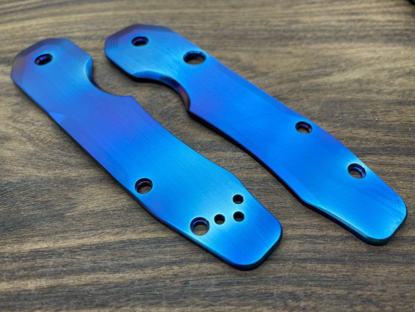 FLAMED Titanium Scales for Spyderco SMOCK