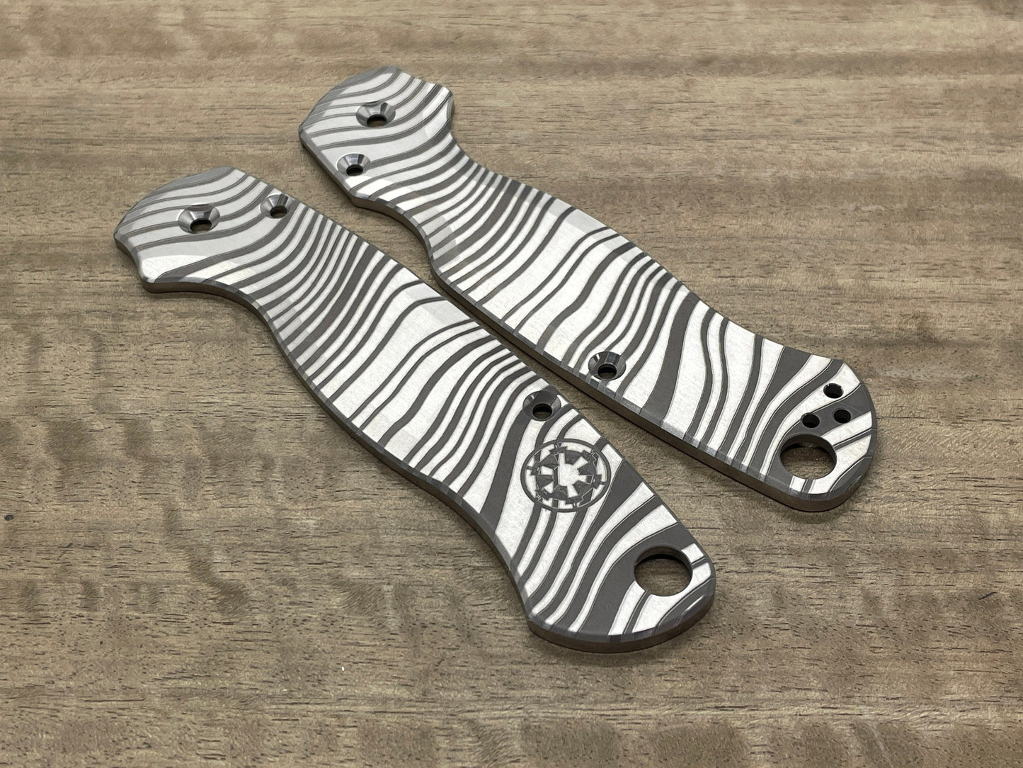 BESKAR Mandalorian Titanium scales for Spyderco Paramilitary 2 PM2