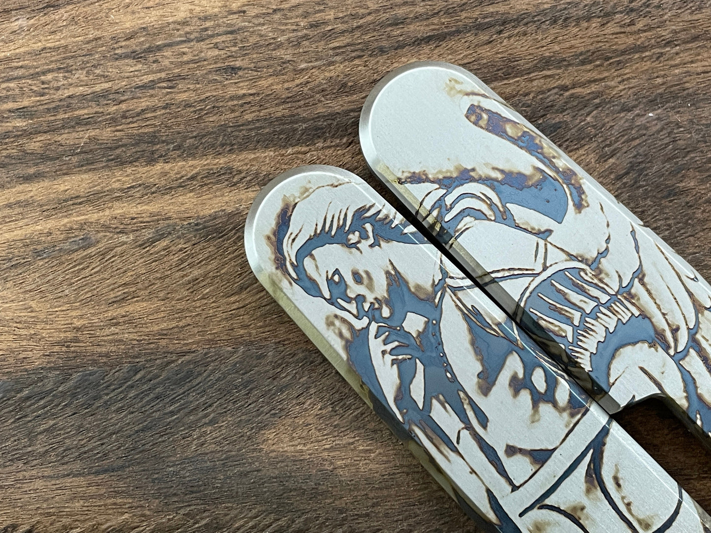 St. MICHAEL the Archangel 91mm Titanium Scales for Swiss Army SAK