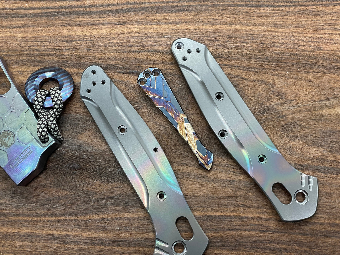 FALCON heat ano engraved SPIDY Titanium CLIP for most Benchmade models
