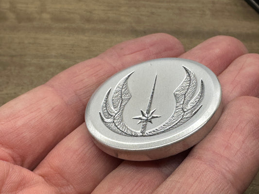 4 sizes JEDI Deep engraved Backside Dama LADDER Aerospace Aluminum Worry Coin