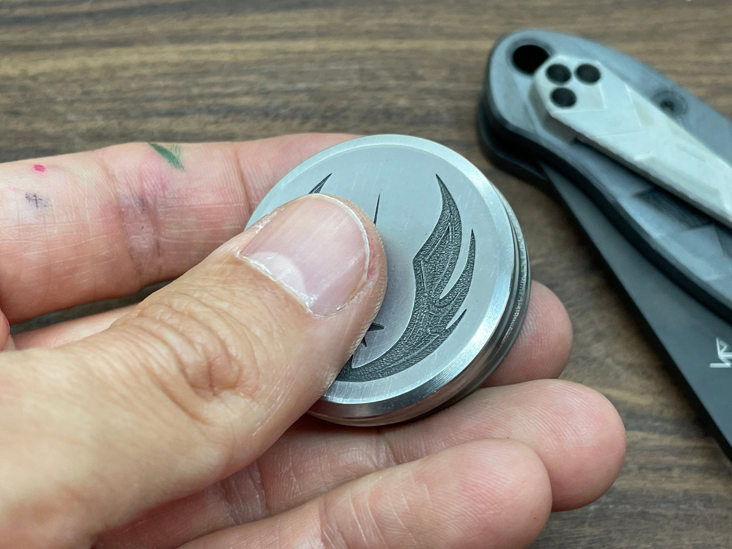 JEDI HAPTIC Coins CLICKY Titanium Haptic Slider Adhd Fidget