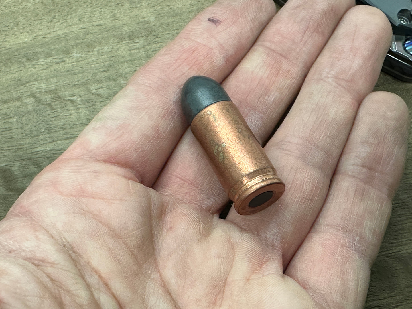 Copper - Zirconium HAPTIC-BULLET Haptic Slider fidget Fridge magnet