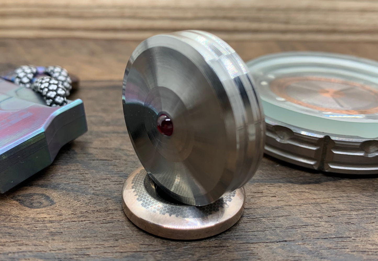 Stainless Steel GROOVED Spinning Top PERFORMER