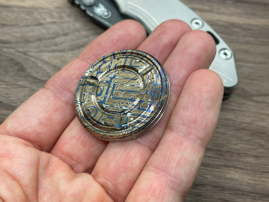 MYSTERY engraved Titanium MEGATRON Worry Coin