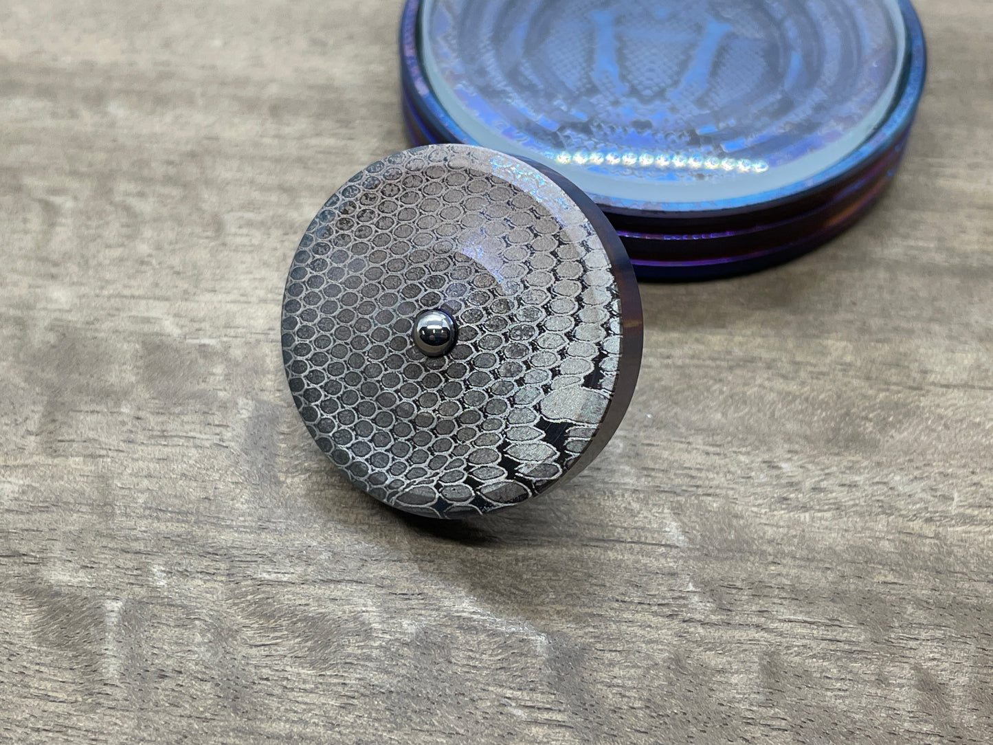 DRAGONSKIN Flamed Stainless Steel Spinning Top PERFORMER