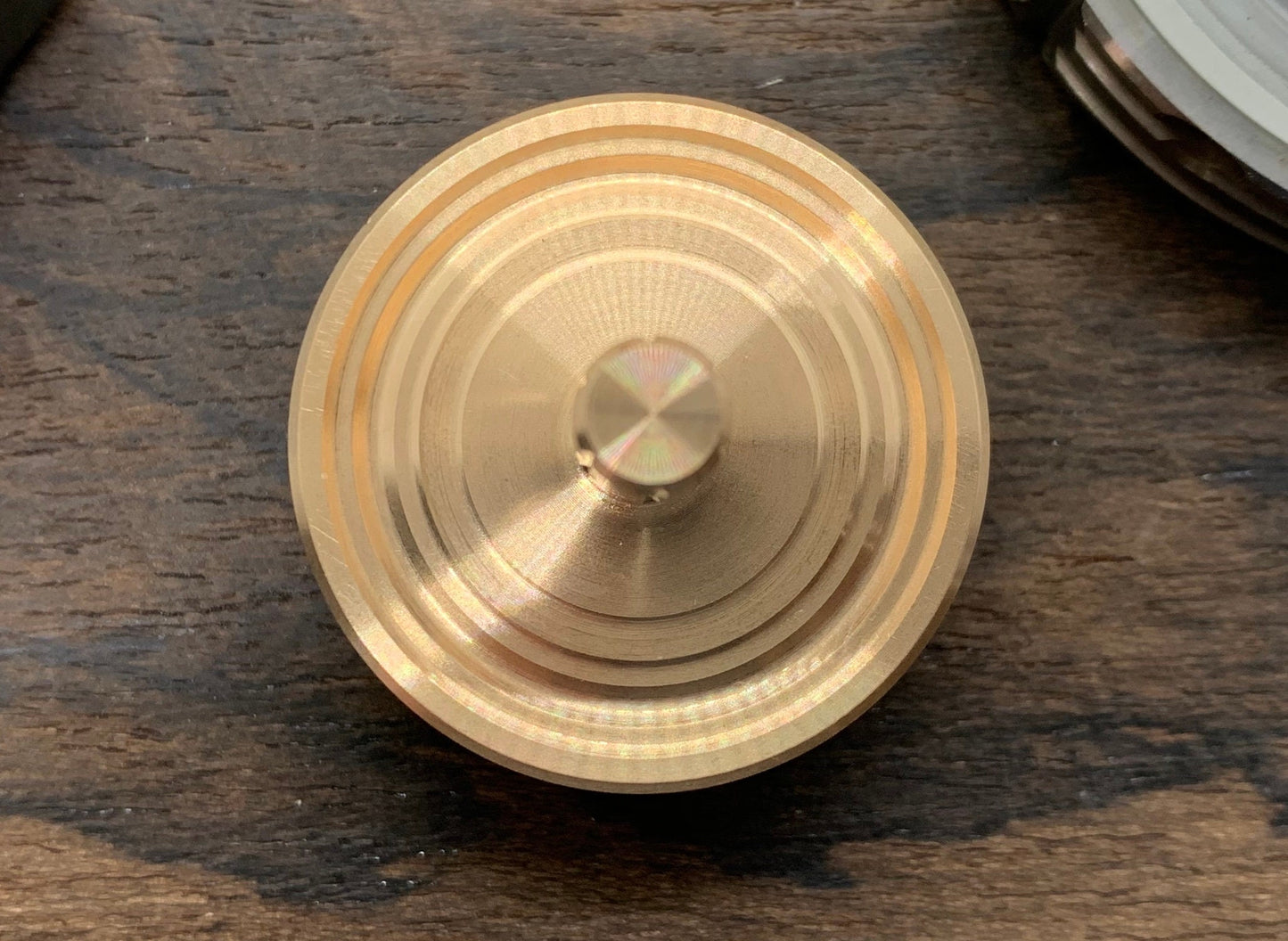 GROOVED Brass Spinning Top PERFORMER