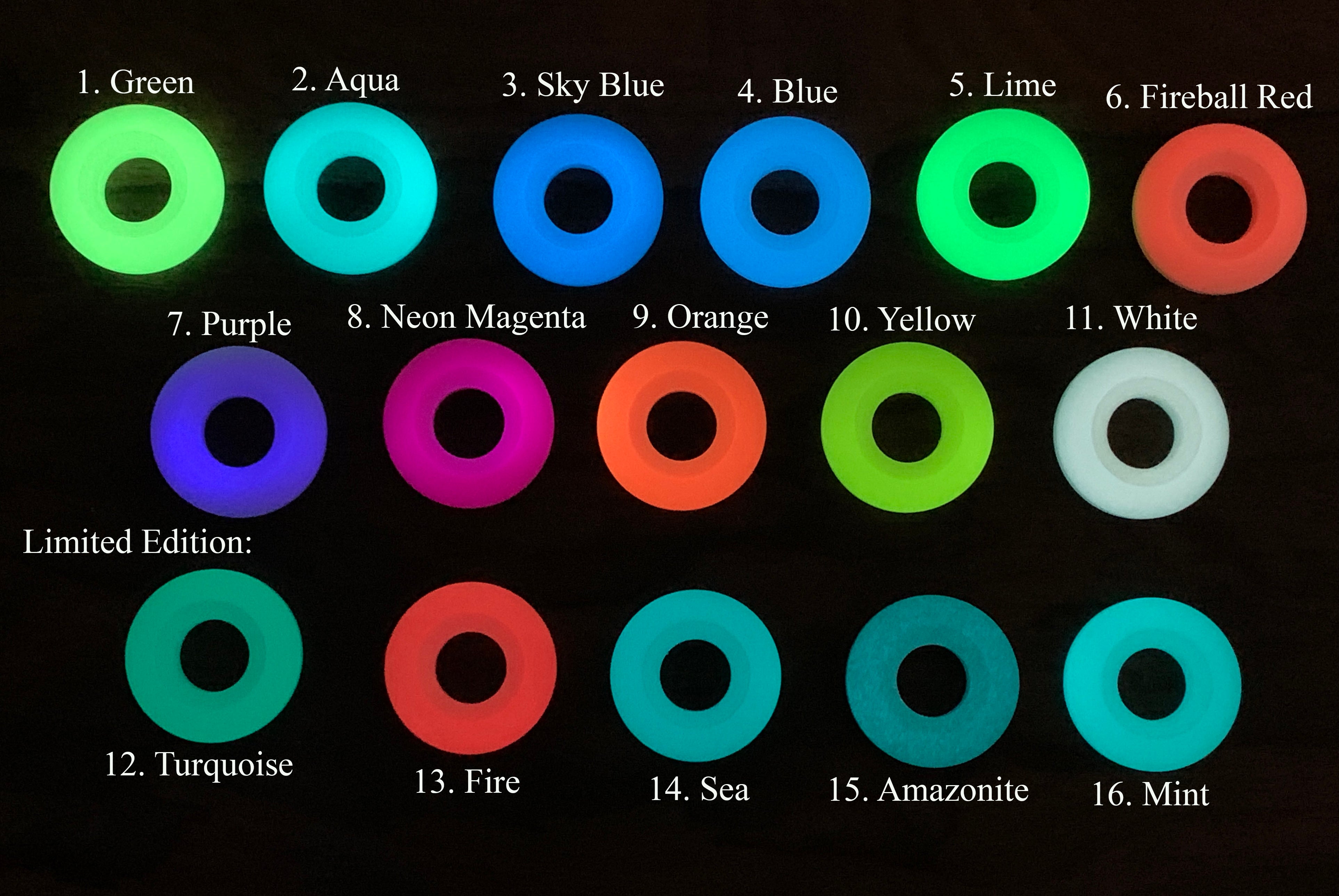TurboGlow in the Dark Lanyard Bead keychain