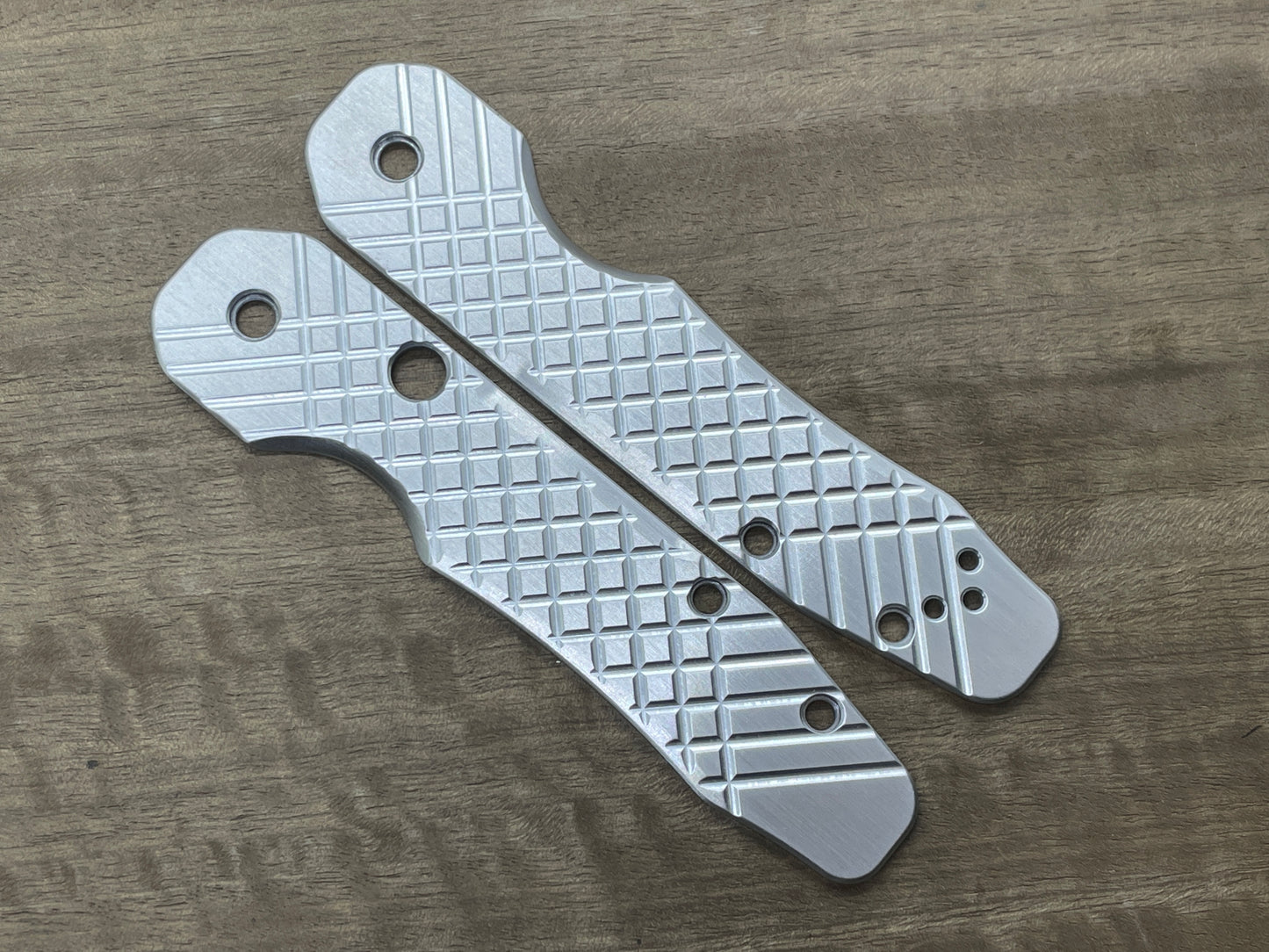 FRAG milled Aerospace Aluminum Scales for Spyderco SMOCK