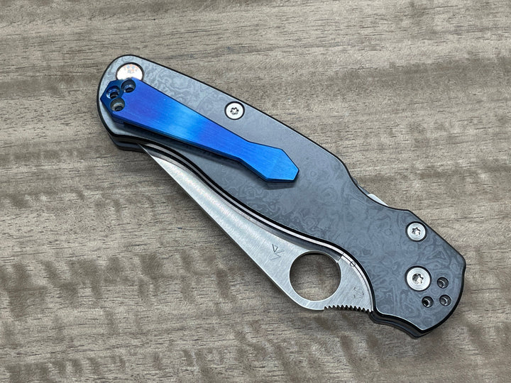 Flamed Dmd Titanium CLIP for most Spyderco models