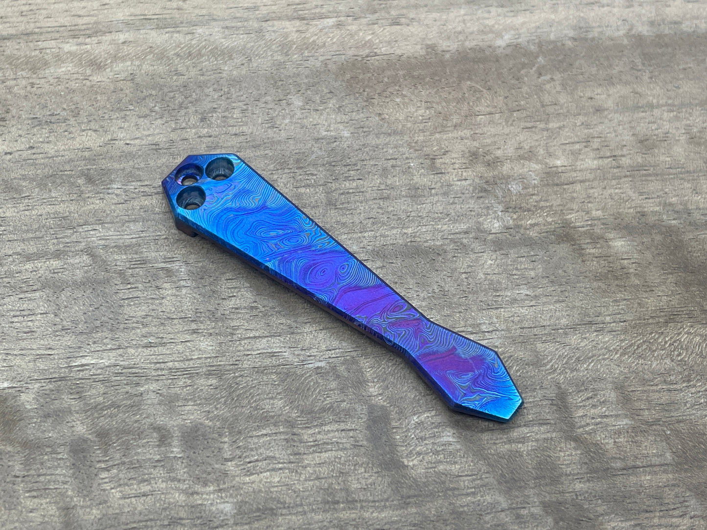 Dama TWIST Flamed Dmd Titanium CLIP for most Spyderco models