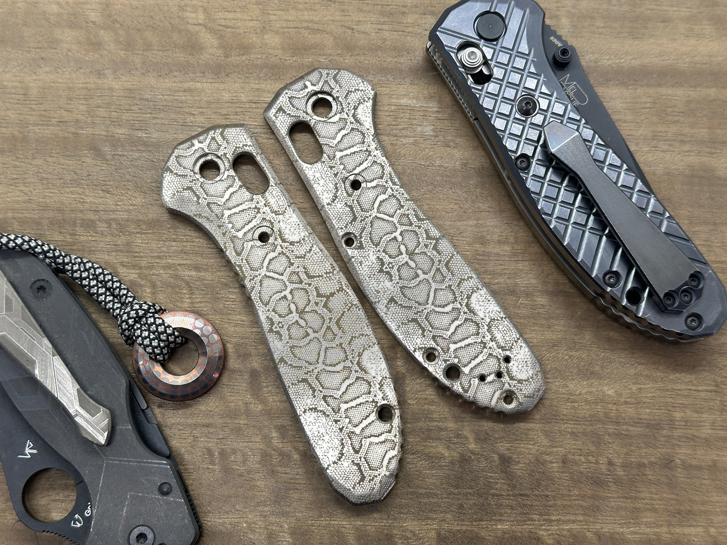 Reptilian Titanium Scales for Benchmade GRIPTILIAN 551 & 550