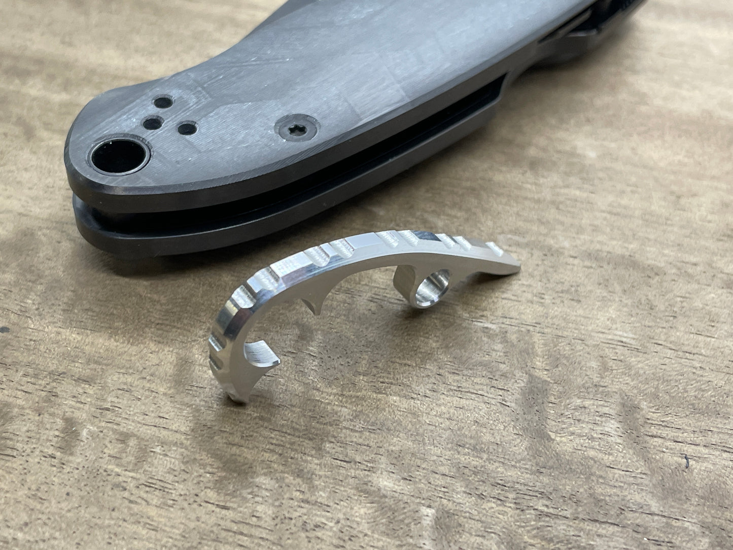 Aerospace Aluminum Gear BACKSPACER for Spyderco PARA 3 MetonBoss