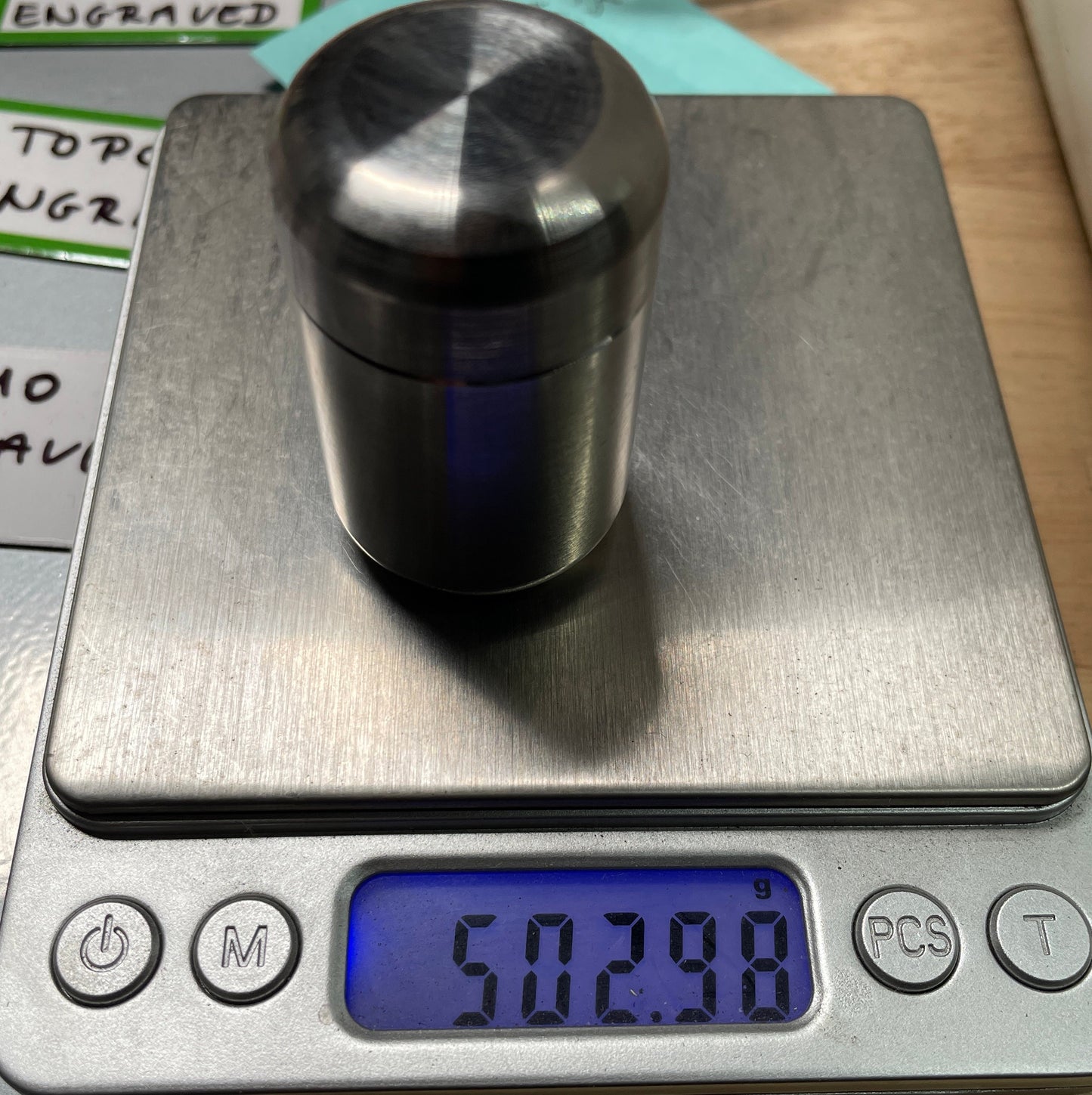 0.5kg heaviest XL Tungsten Meton-Vault Pill box Stash box