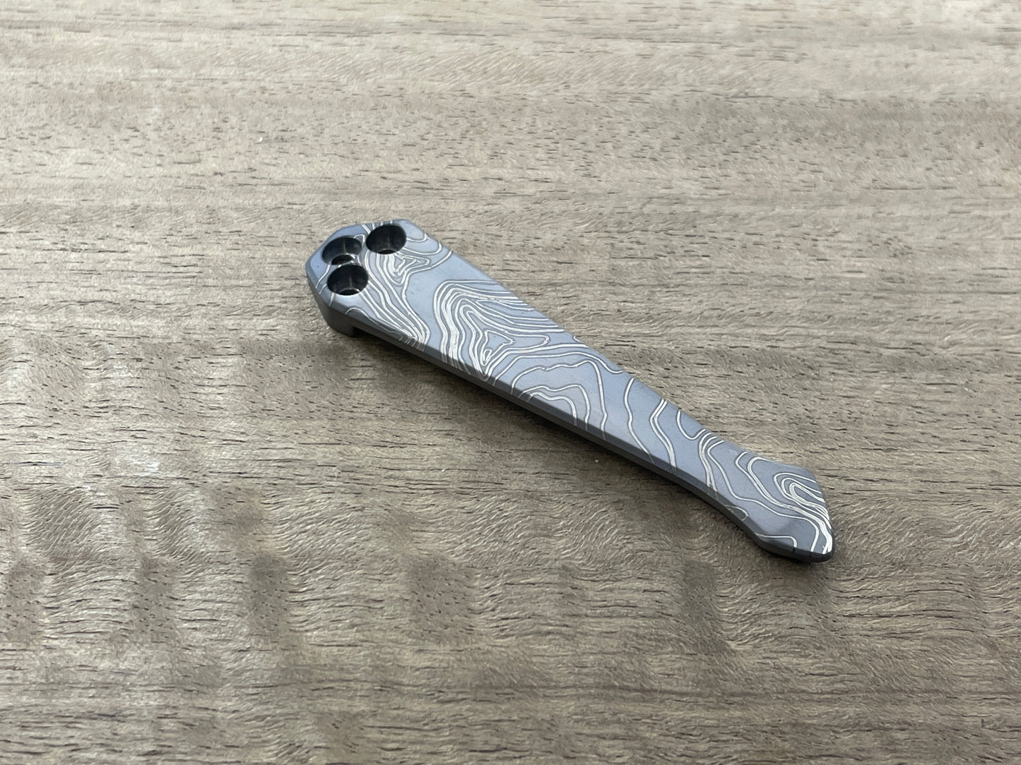 TOPO Black SPIDY Titanium CLIP for most Spyderco models