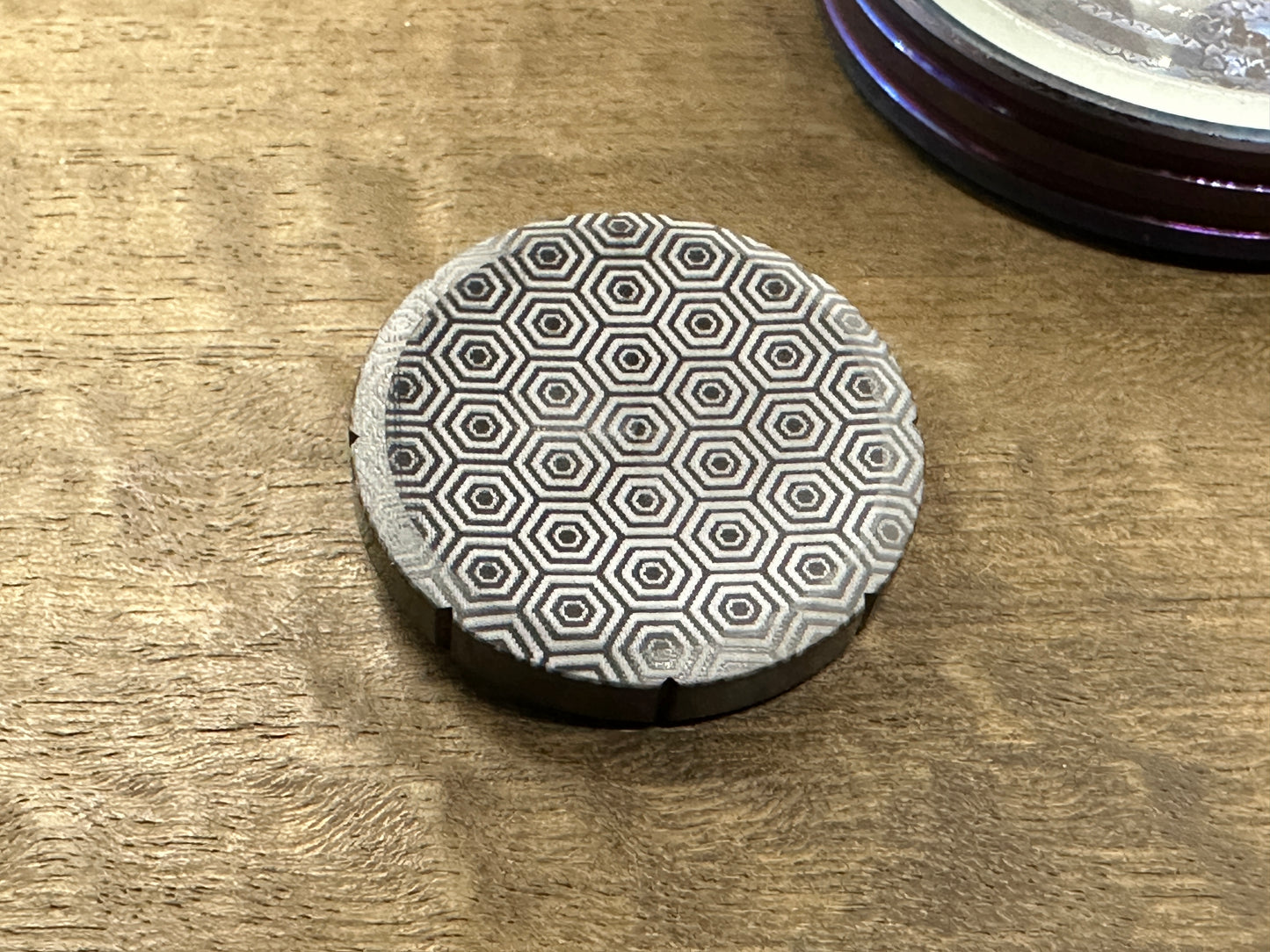 Black Zirconium Spinning Worry Coin Spinning Top