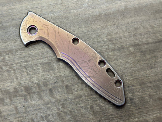 TOPO Bronze Ano Brushed Titanium scale for XM-18 3.5 HINDERER