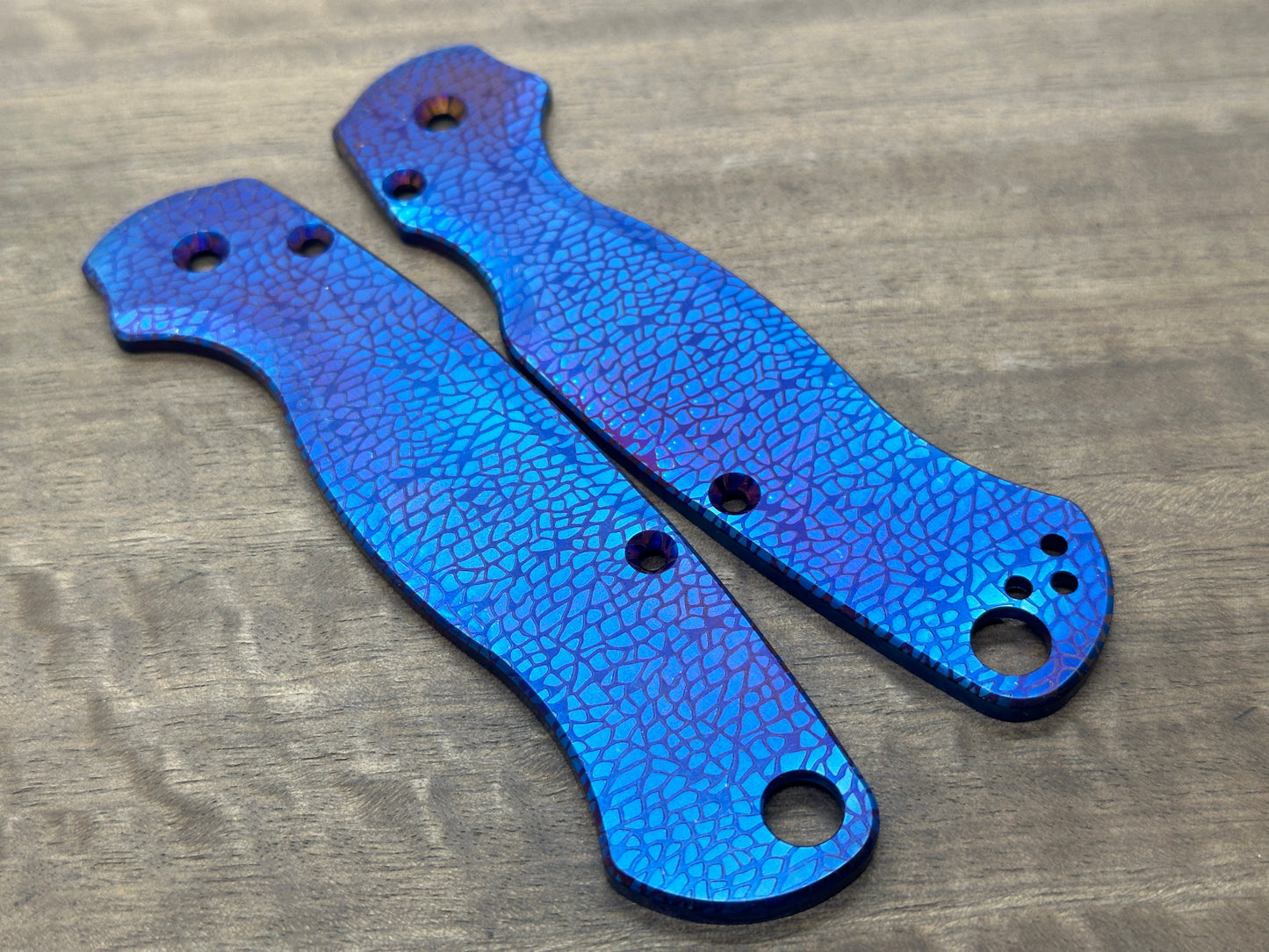 NEBULA Flamed Titanium scales for Spyderco Paramilitary 2 PM2