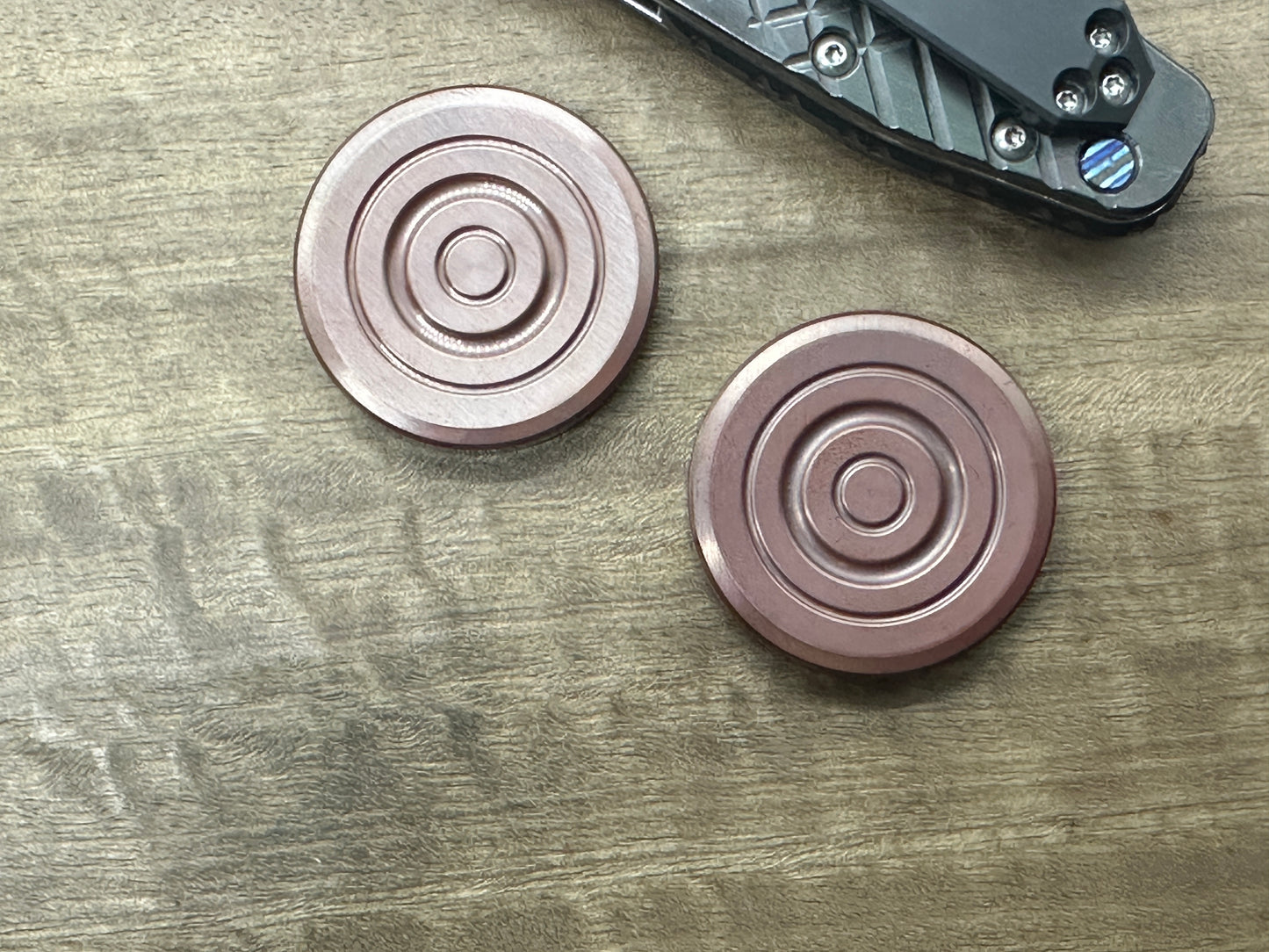 ORBITER Dark Copper Parallel position Magnets Haptic Coins Fidget