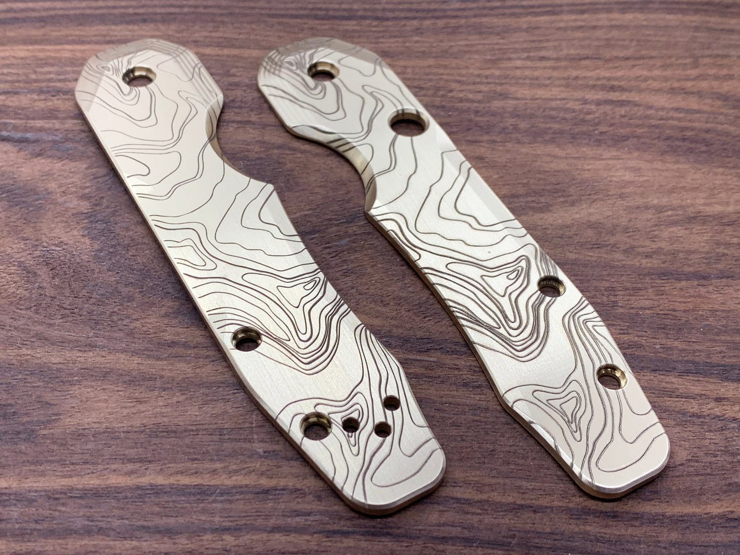 TOPO Brass Scales for Spyderco SMOCK