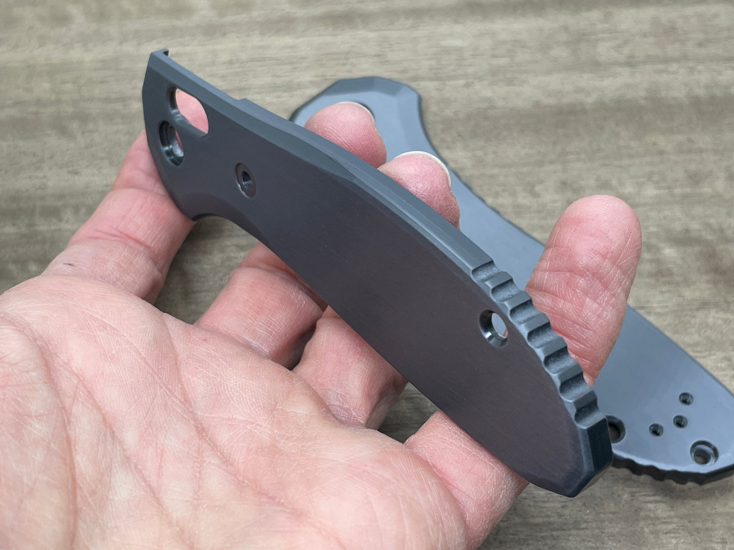 Brushed Zirconium Scales for Benchmade GRIPTILIAN 551 & 550