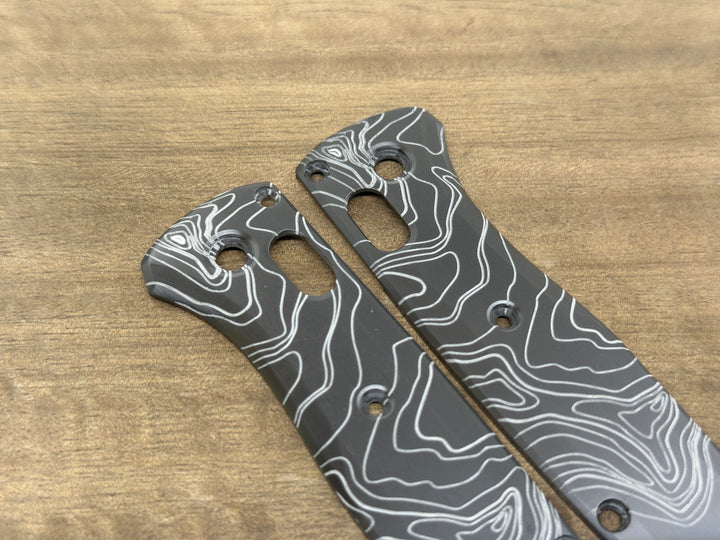 Zirconium TOPO engraved Scales for Benchmade Bugout 535