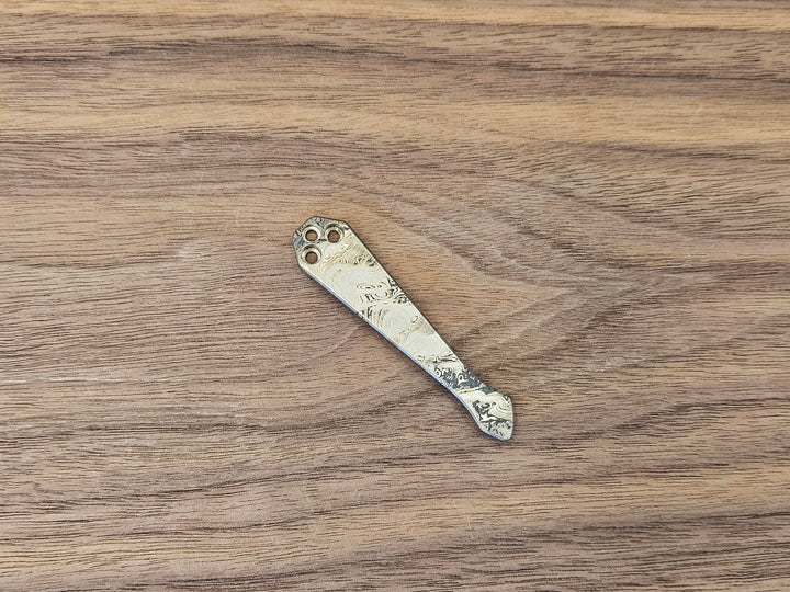 CLR Clip Spyderco Models<br>Titanium Standard - Spidy Tip Dama Fish