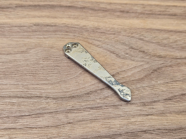 CLR Clip Spyderco Models<br>Titanium Standard - Spidy Tip Dama Fish