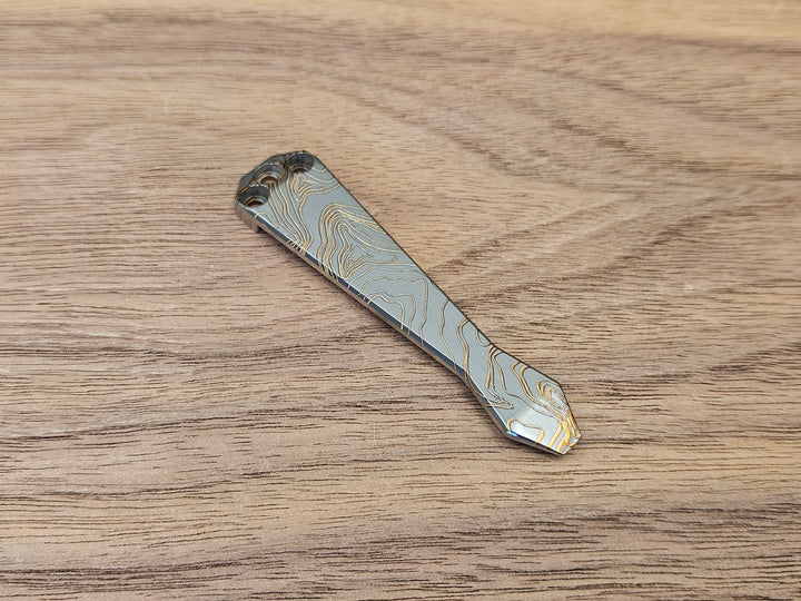 CLR Clip Benchmade Models<br>Titanium Standard - Diamond Tip<br>Topo Black