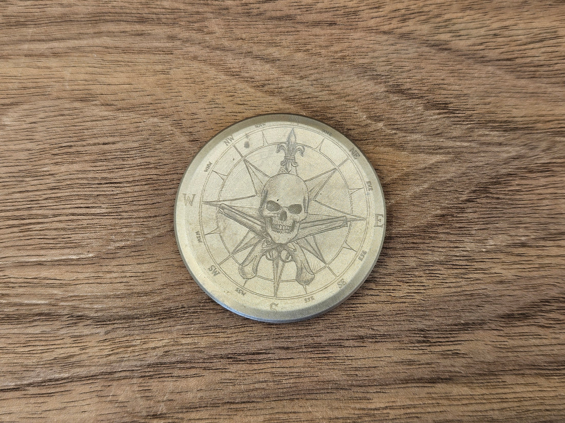 CLR Everyday Coin 148<br>Titanium Pirate Stone Washed
