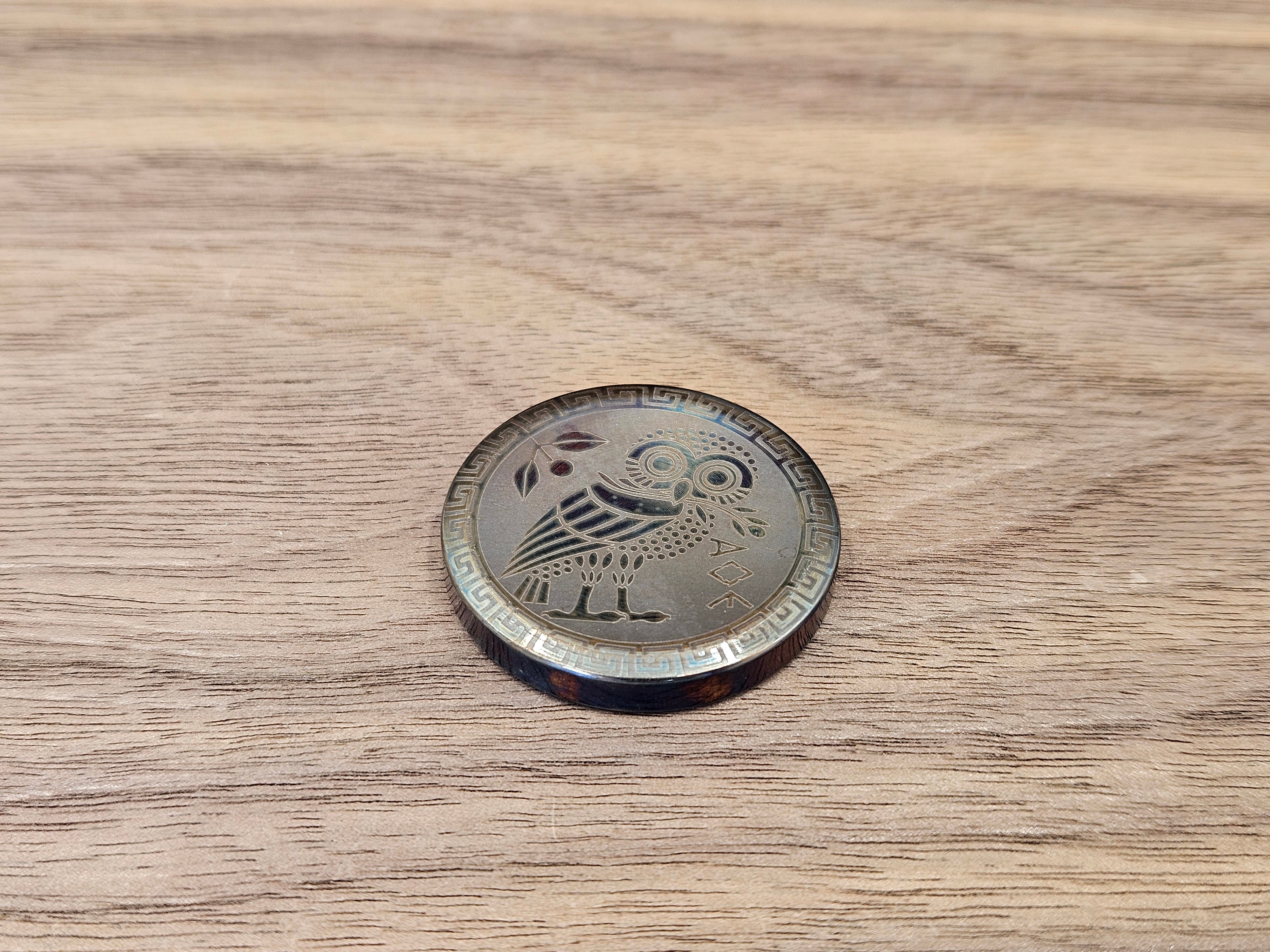 CLR Everyday Coin 123<br>Stainless Steel<br>Owl Flamed