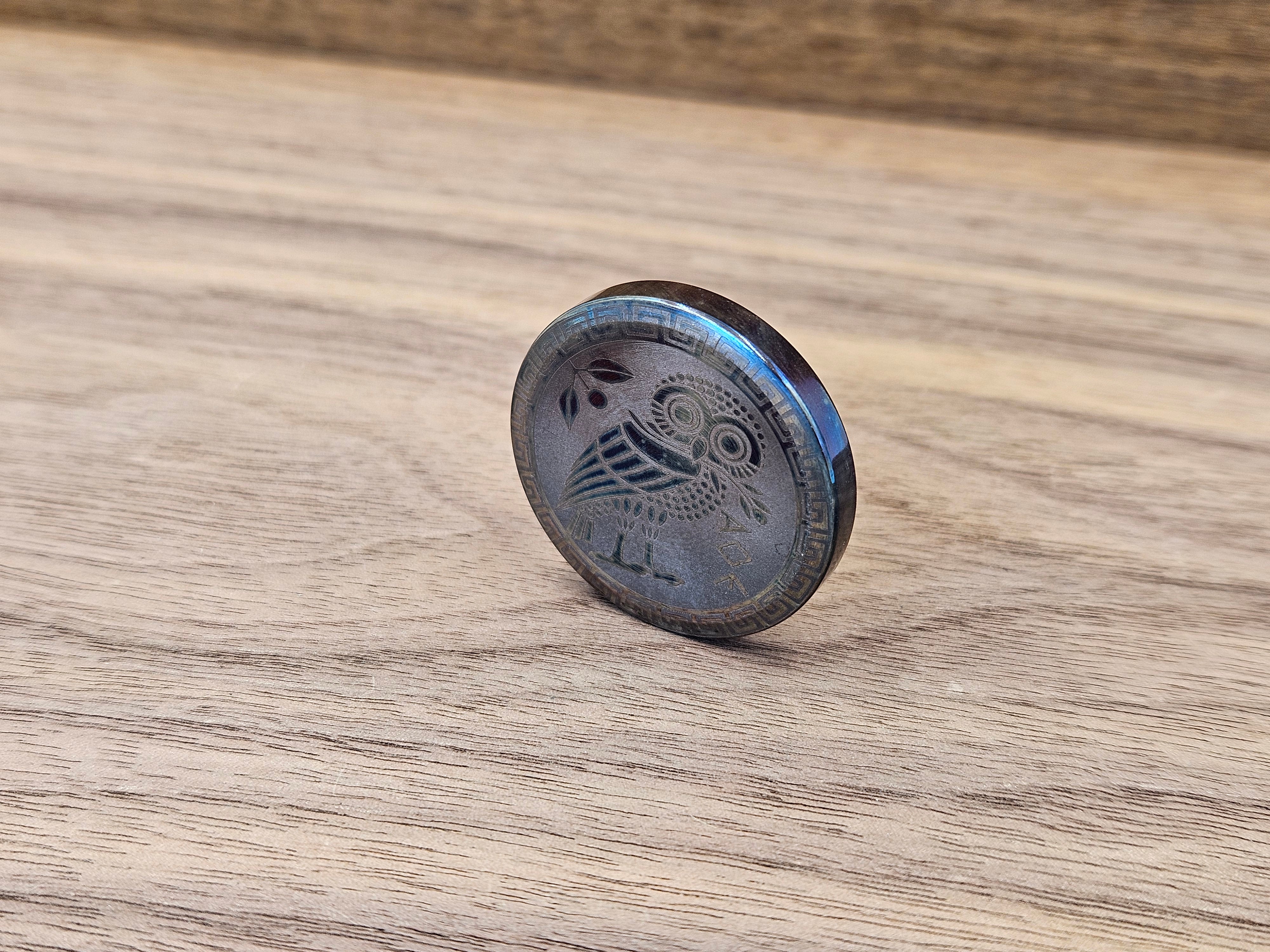 CLR Everyday Coin 123<br>Stainless Steel<br>Owl Flamed