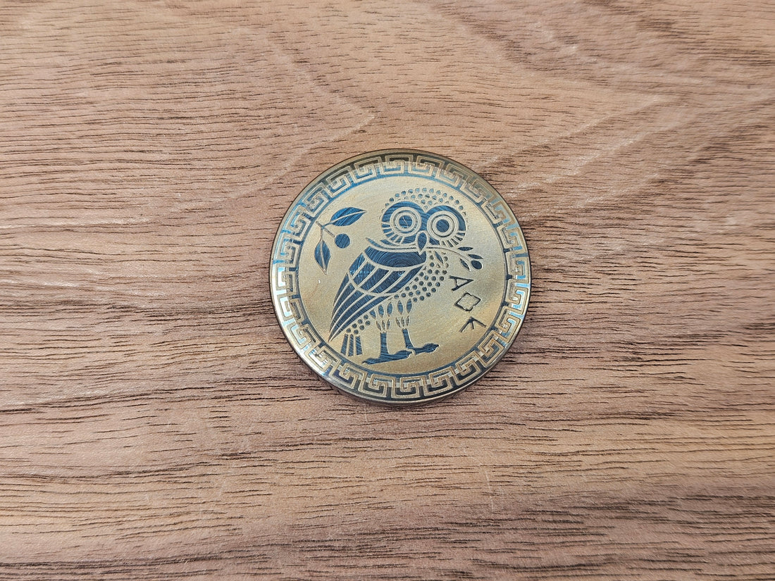 CLR Everyday Coin 123<br>Greek Ascology<br>Owl Flamed