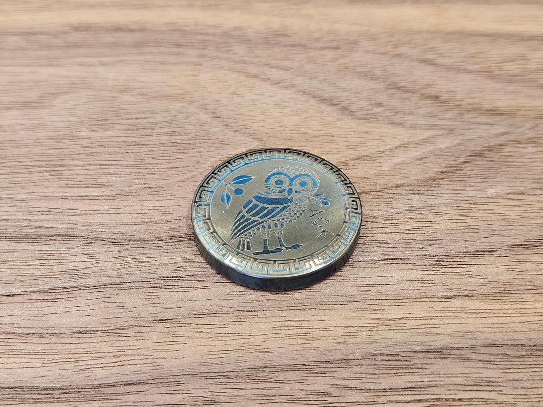 CLR Everyday Coin 123<br>Greek Ascology<br>Owl Flamed