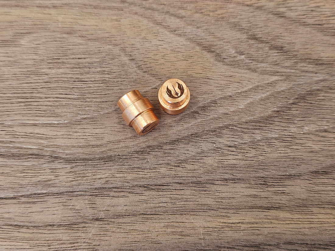 CLR Copper Lanyard Hole Plug<br>Spyderco Manix 2 Jedi
