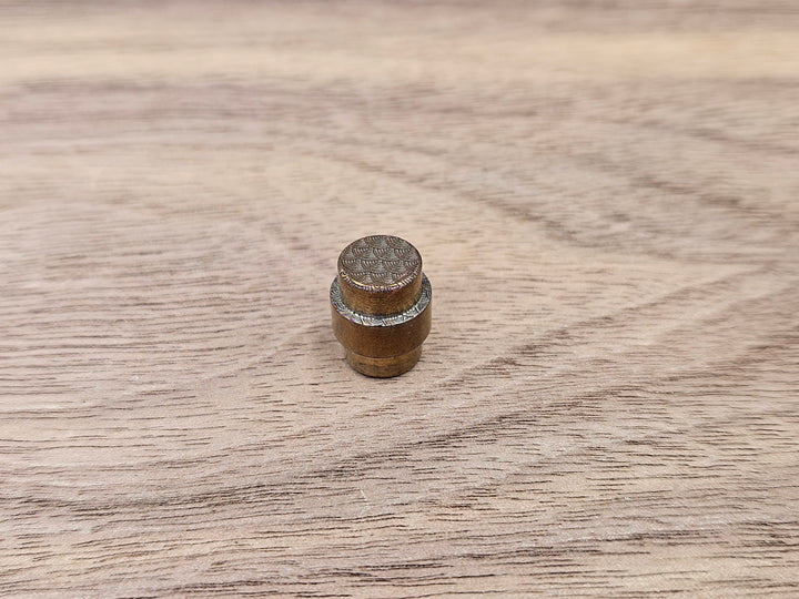 CLR Titanium Lanyard Hole Plug<br>Spyderco PM2 & PM3<br>Seigaiha Bronze ano