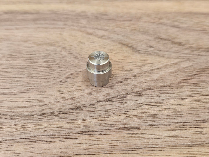 CLR Titanium Lanyard Hole Plug<br>Spyderco PM2 & PM3<br>Compass