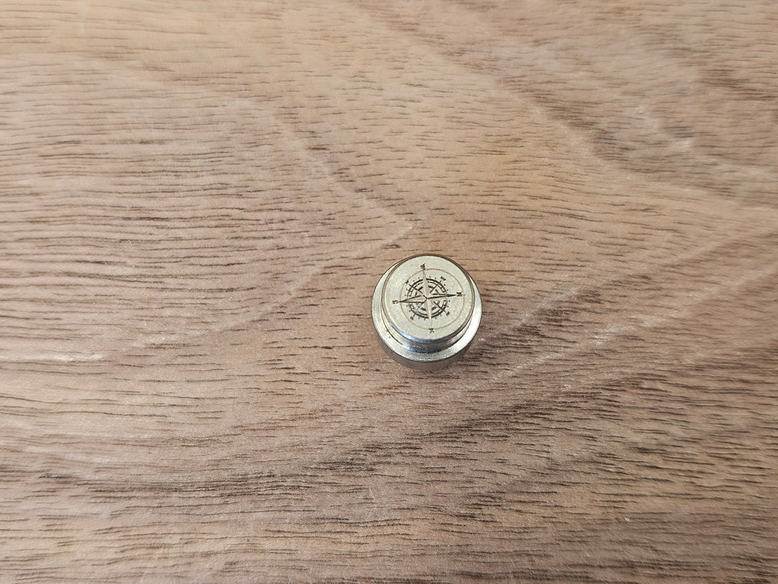 CLR Titanium Lanyard Hole Plug<br>Spyderco PM2 & PM3 Compass