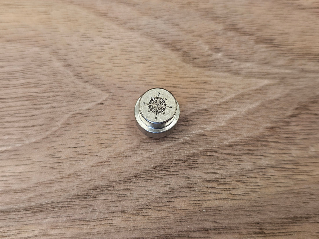 CLR Titanium Lanyard Hole Plug<br>Spyderco PM2 & PM3 Compass