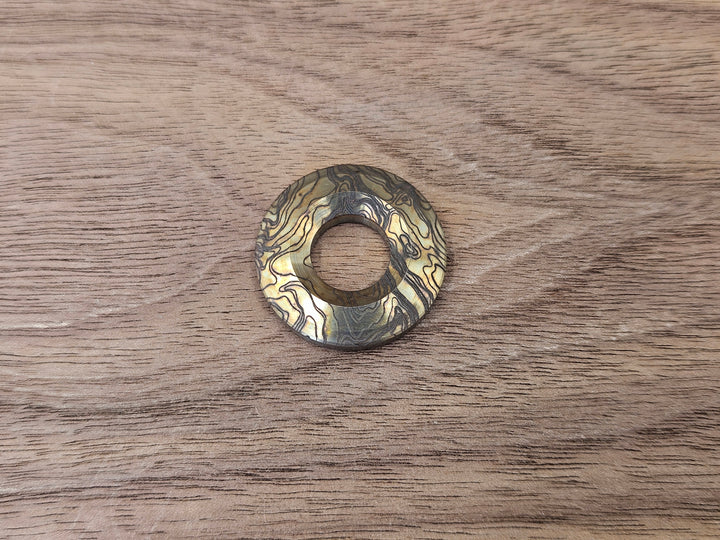 CLR Lanyard Bead 1 inch<br>Brass Topo