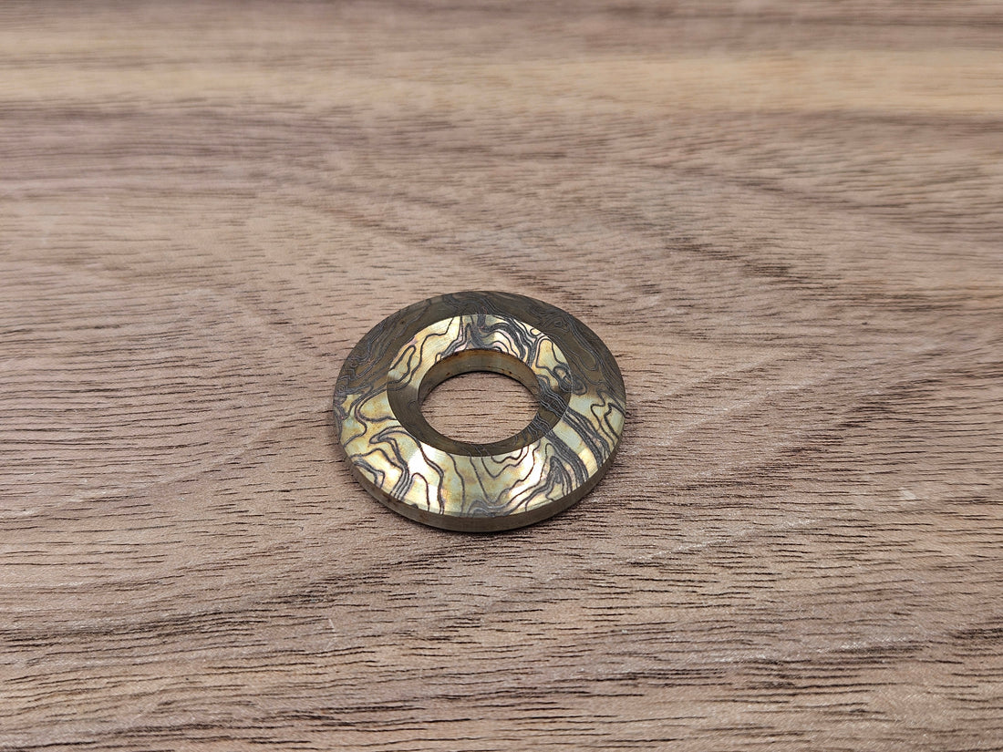 CLR Lanyard Bead 1 inch<br>Brass Topo