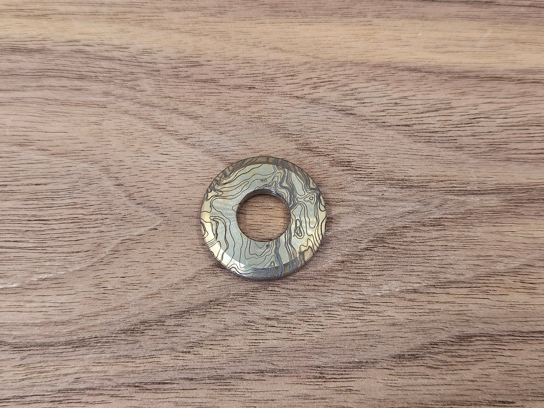 CLR Lanyard Bead 1 inch<br>Brass Topo
