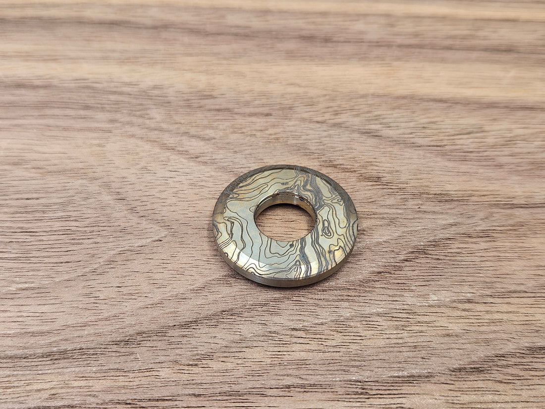CLR Lanyard Bead 1 inch<br>Brass Topo