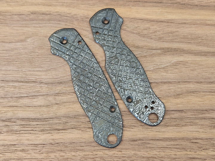 CLR Spyderco Paramilitary 3<br>Titanium Frag Alien Black