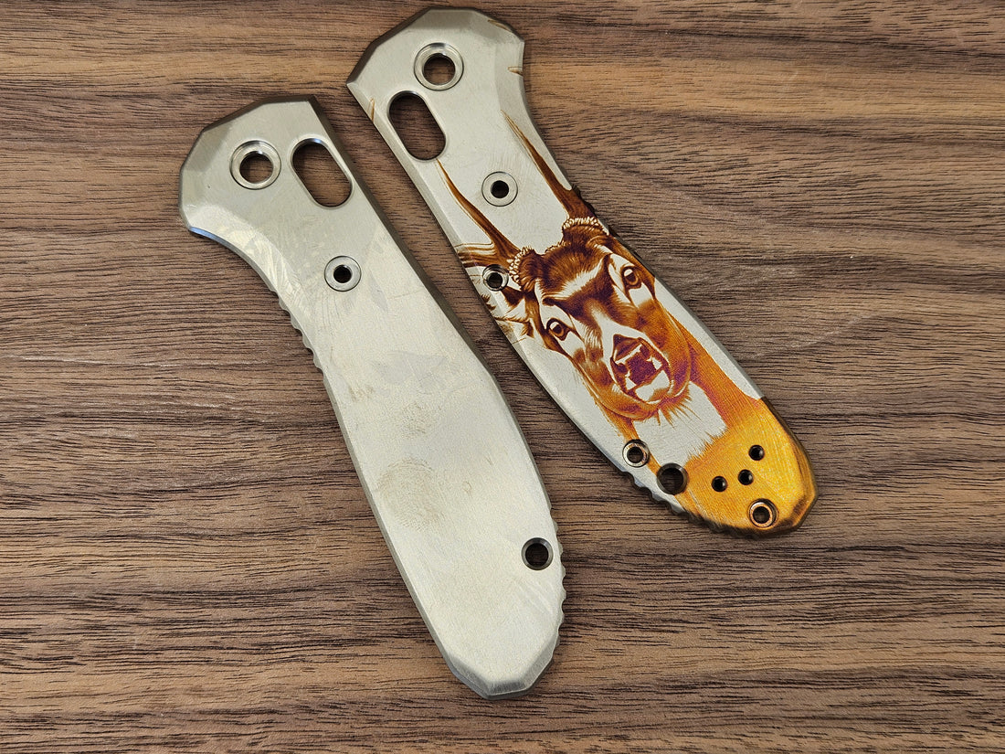 CLR Benchmade Griptilian 550<br>Titanium Standard<br>Animal engraved